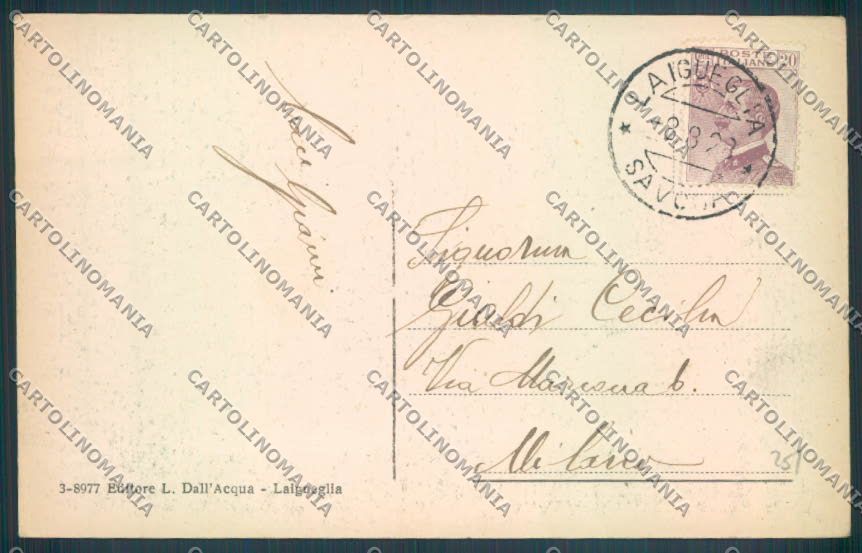 Savona Laigueglia cartolina ZQ1368 – retro