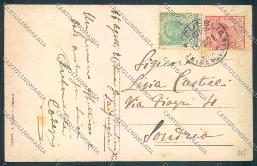 Savona Laigueglia Ada Negri cartolina ZQ1371 – retro