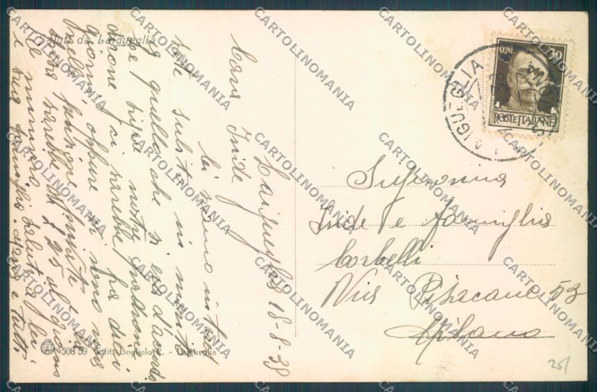 Savona Laigueglia cartolina ZQ1372 – retro