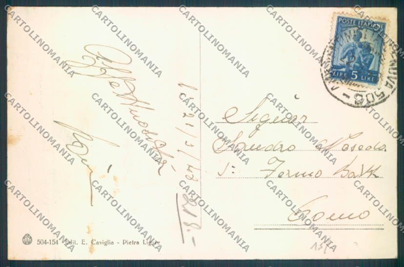Savona Pietra Ligure cartolina ZQ1385 – retro