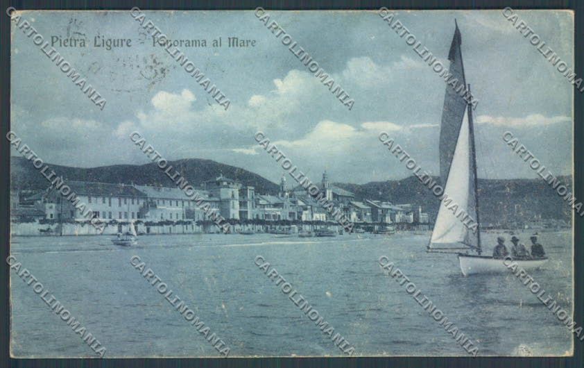 Savona Pietra Ligure Barca cartolina ZQ1402 – fronte