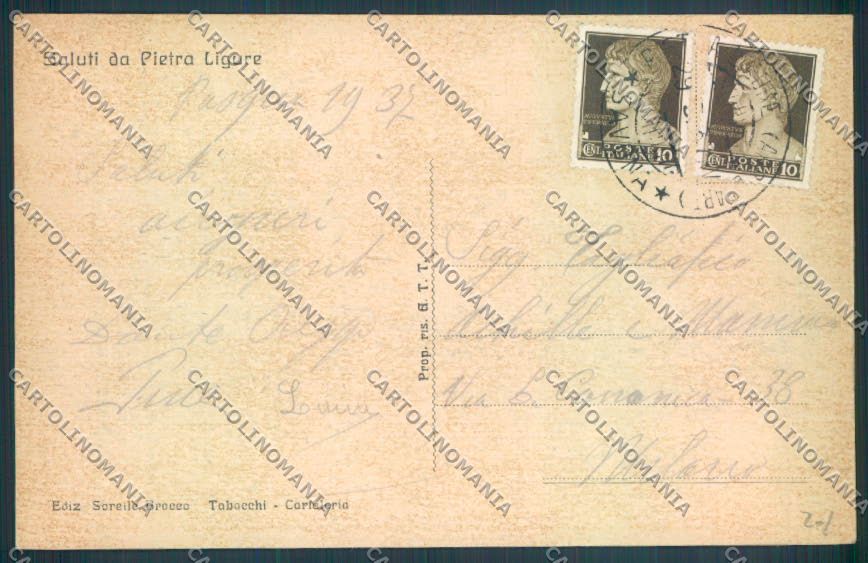 Savona Pietra Ligure cartolina ZQ1403 – retro