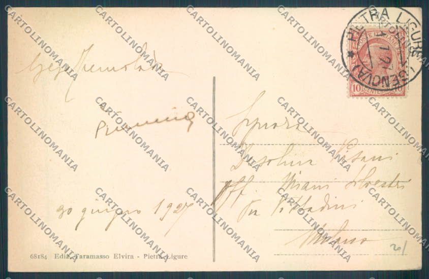 Savona Pietra Ligure cartolina ZQ1405 – retro