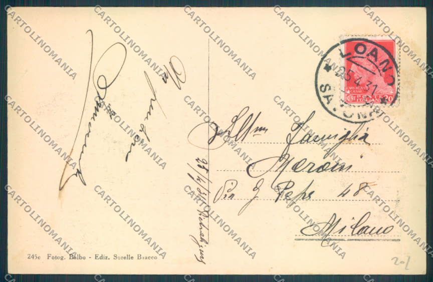 Savona Pietra Ligure Barca cartolina ZQ1407 – retro