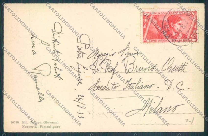 Savona Pietra Ligure cartolina ZQ1409 – retro