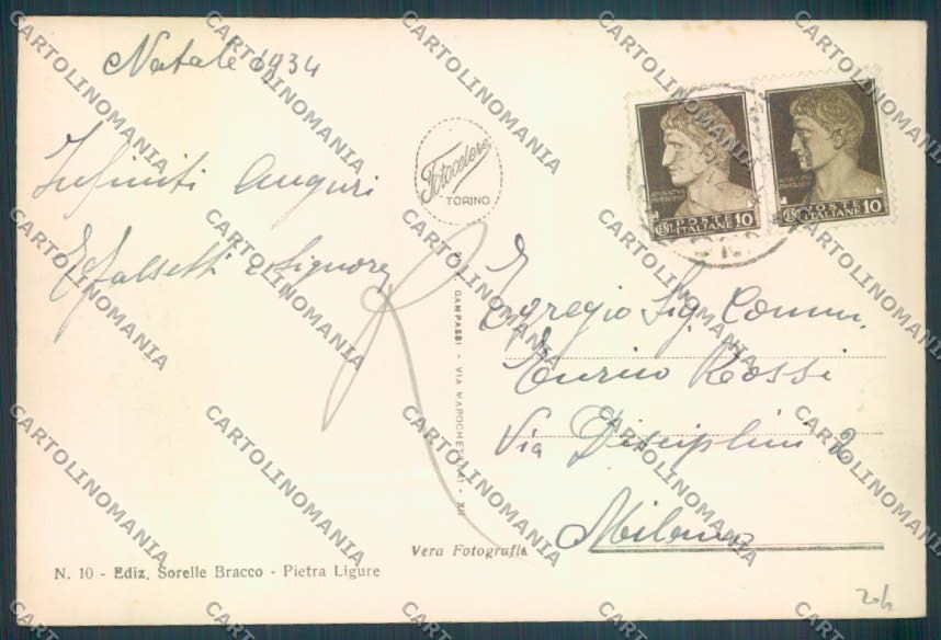 Savona Pietra Ligure Foto cartolina ZQ1421 – retro