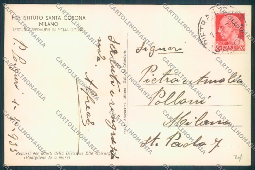 Savona Pietra Ligure Foto cartolina ZQ1424 – retro