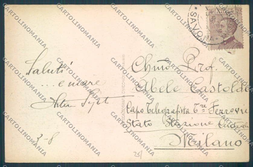 Savona Pietra Ligure cartolina ZQ1426 – retro