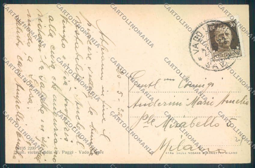 Savona Vado Ligure Barca cartolina ZQ1463 – retro