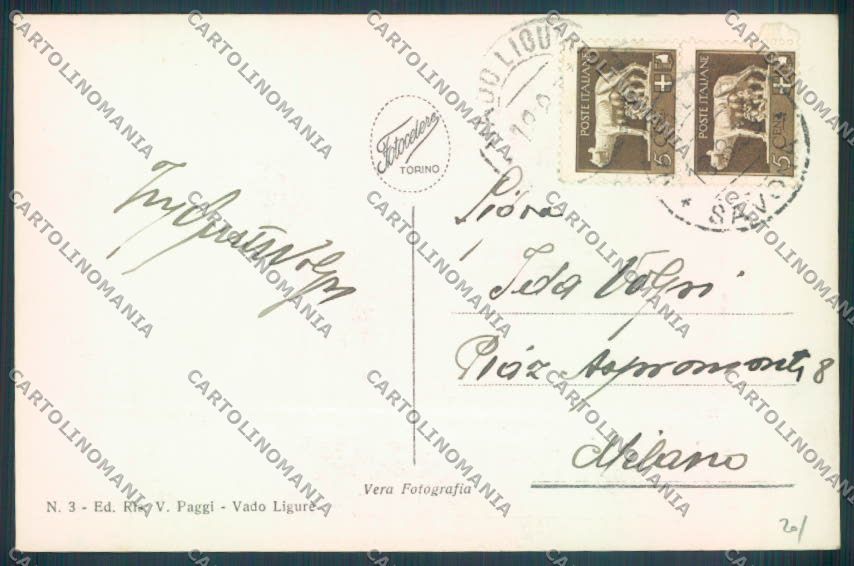 Savona Vado Ligure Foto cartolina ZQ1468 – retro
