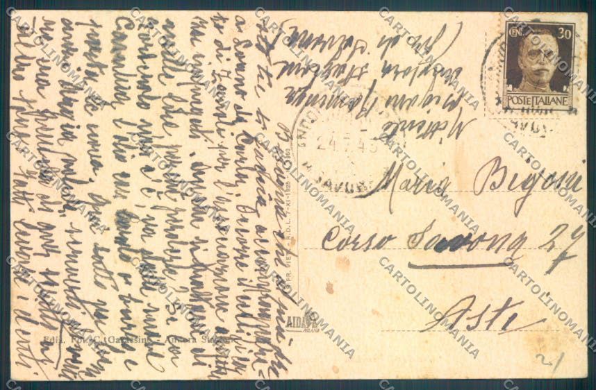 Savona Andora Colonia cartolina ZQ1481 – retro