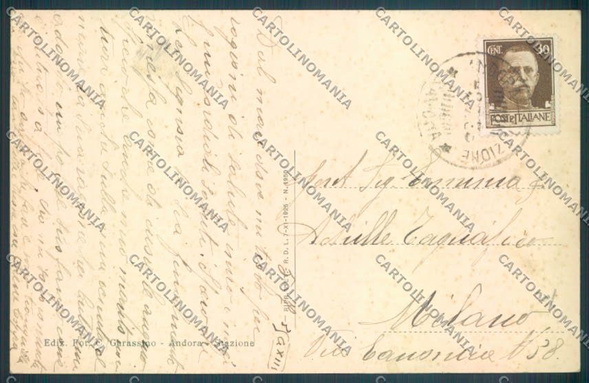 Savona Andora Ponte cartolina ZQ1484 – retro