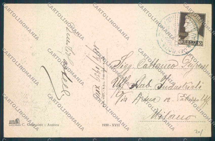 Savona Andora Stazione cartolina ZQ1486 – retro