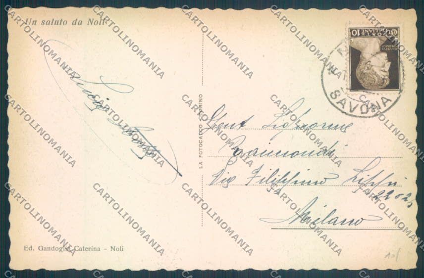 Savona Noli cartolina ZQ1492 – retro