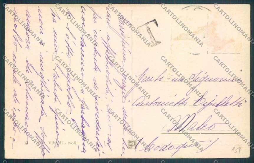 Savona Noli cartolina ZQ1496 – retro