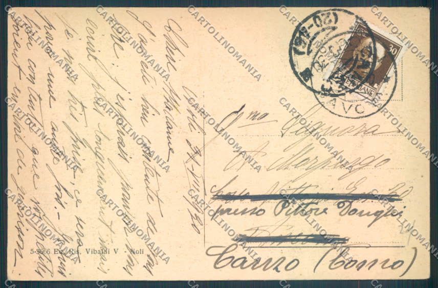 Savona Noli Barca cartolina ZQ1501 – retro