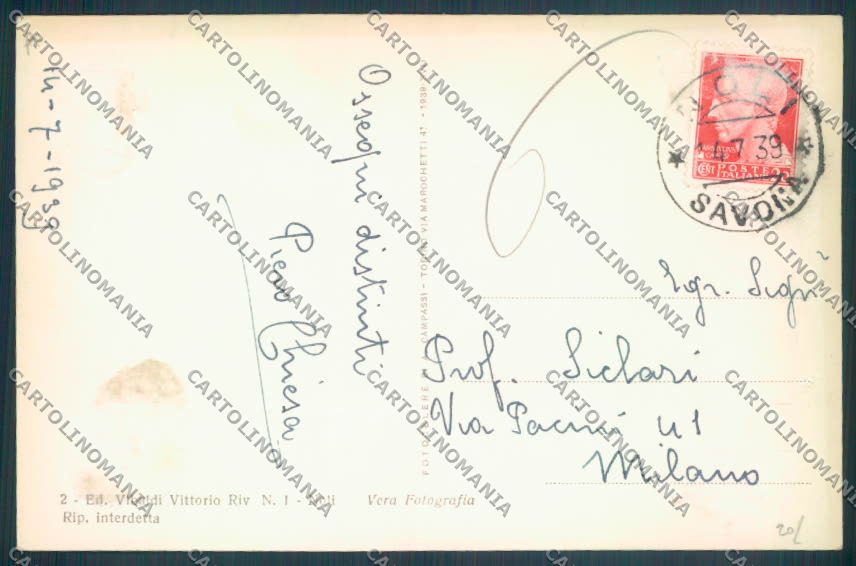 Savona Noli Foto cartolina ZQ1503 – retro