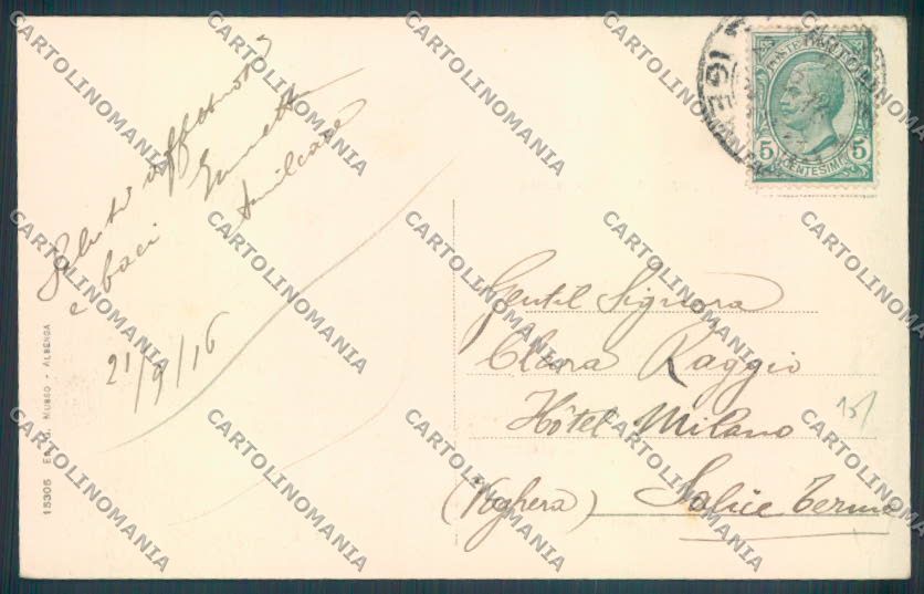 Savona Albenga PIEGHINA cartolina ZQ1531 – retro