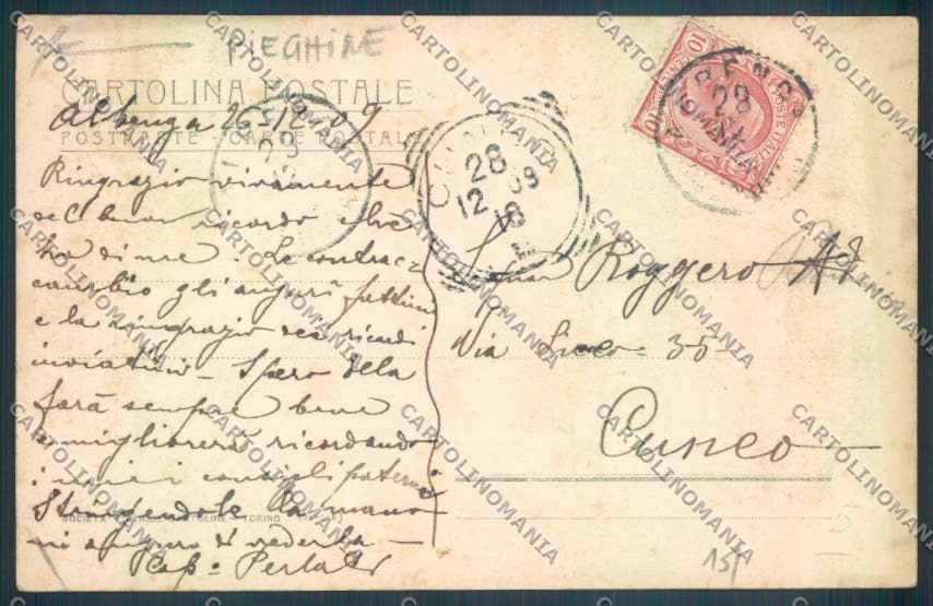 Savona Albenga PIEGHINE cartolina ZQ1538 – retro
