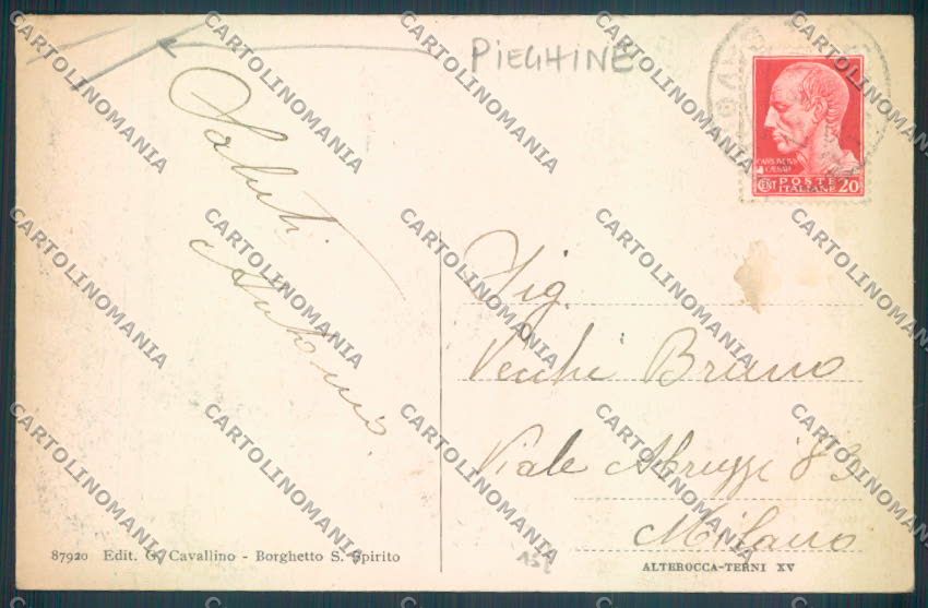 Savona Borghetto Santo Spirito PIEGHINE cartolina ZQ1540 – retro