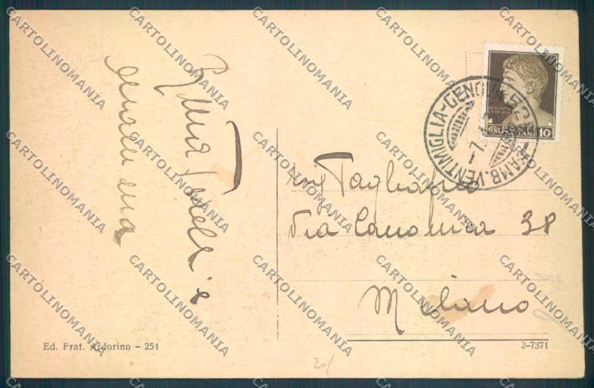 Savona Borgio Verezzi cartolina ZQ1545 – retro