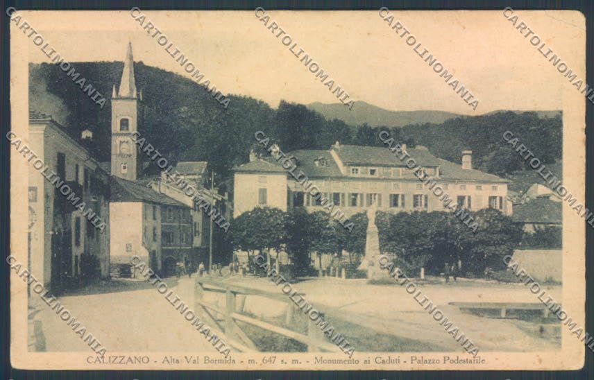 Savona Calizzano PIEGHINA cartolina ZQ1551 – fronte
