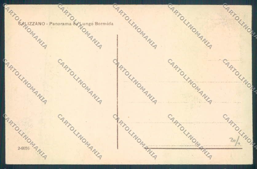 Savona Calizzano cartolina ZQ1552 – retro