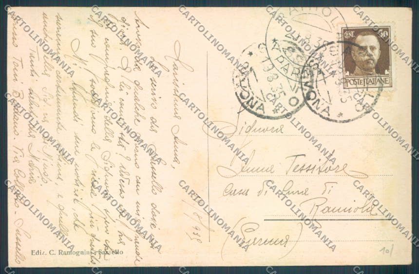 Savona Sassello Cascata cartolina ZQ1574 – retro