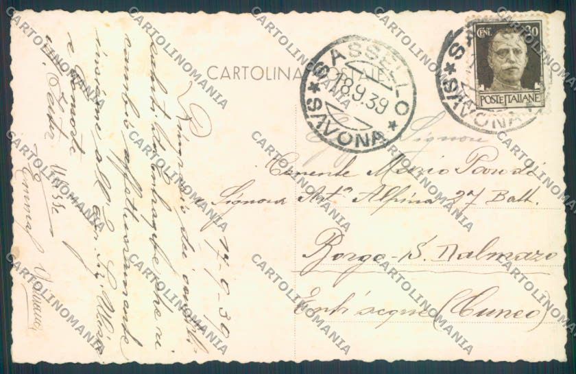 Savona Sassello Foto cartolina ZQ1579 – retro