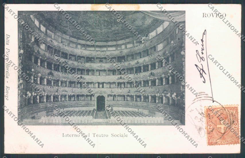 Rovigo Città Teatro cartolina ZQ1716 – fronte