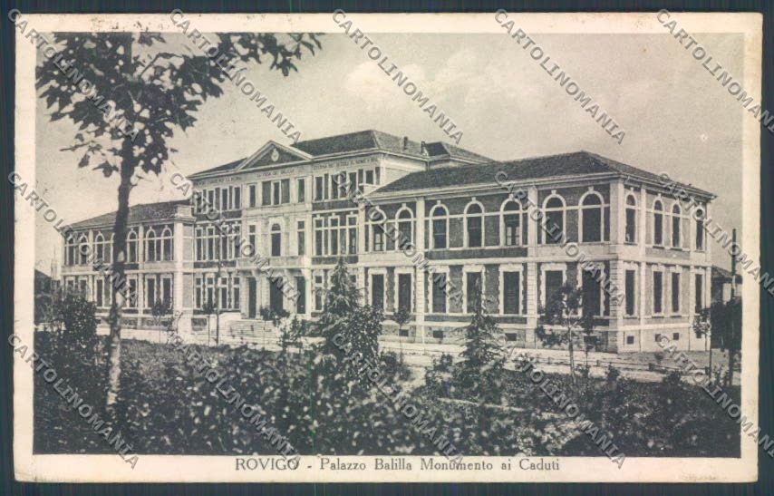 Rovigo Città Casa Balilla PIEGHINA cartolina ZQ1726 – fronte