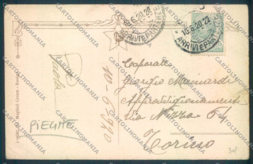 Rovigo Città PIEGHE cartolina ZQ1732 – retro