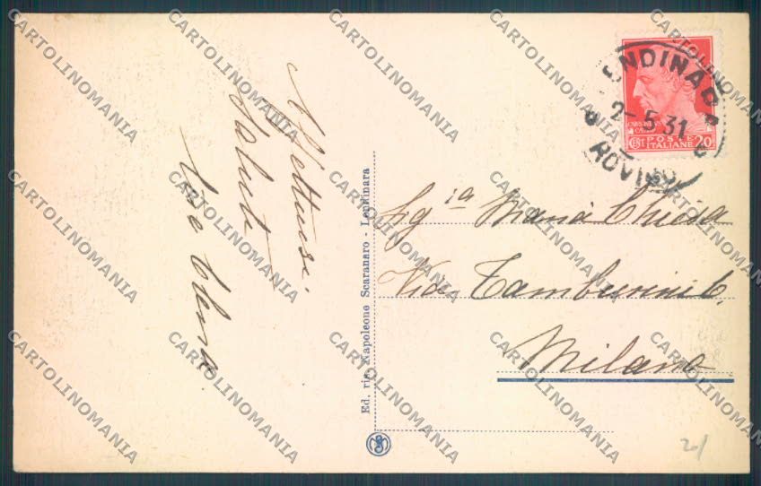 Rovigo Lendinara cartolina ZQ1738 – retro