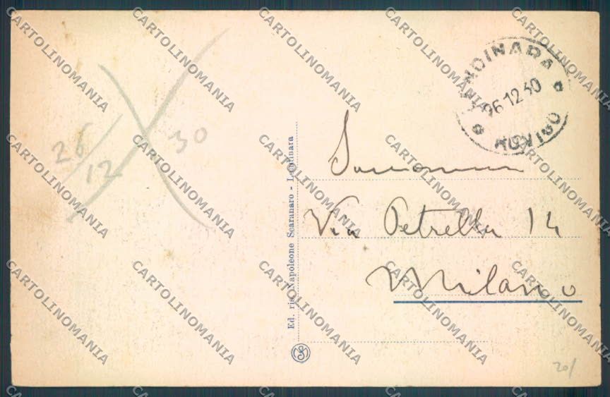 Rovigo Lendinara PIEGHINA cartolina ZQ1745 – retro