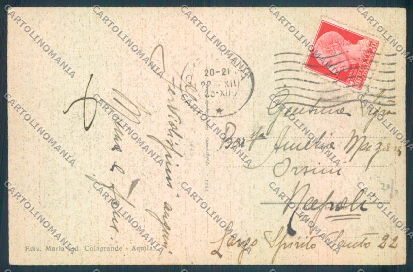 L'Aquila Città Poste cartolina ZQ1771 – retro