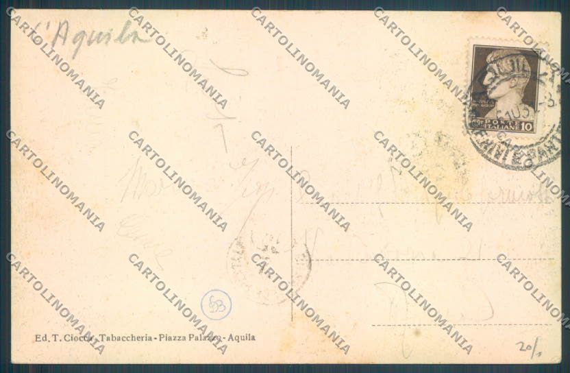 L'Aquila Città cartolina ZQ1773 – retro