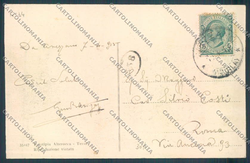 L'Aquila Avezzano Caserma cartolina ZQ1796 – retro