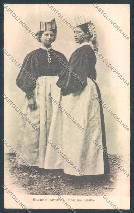 L'Aquila Scanno Costume Abruzzese cartolina ZQ1811 – fronte