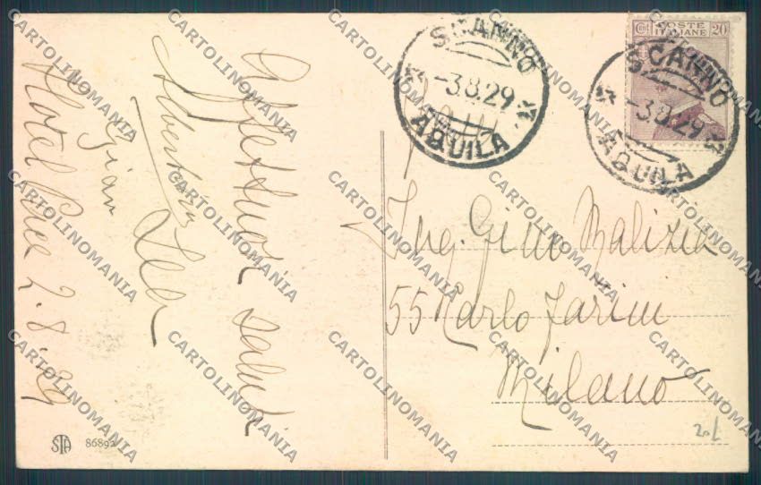 L'Aquila Scanno cartolina ZQ1814 – retro