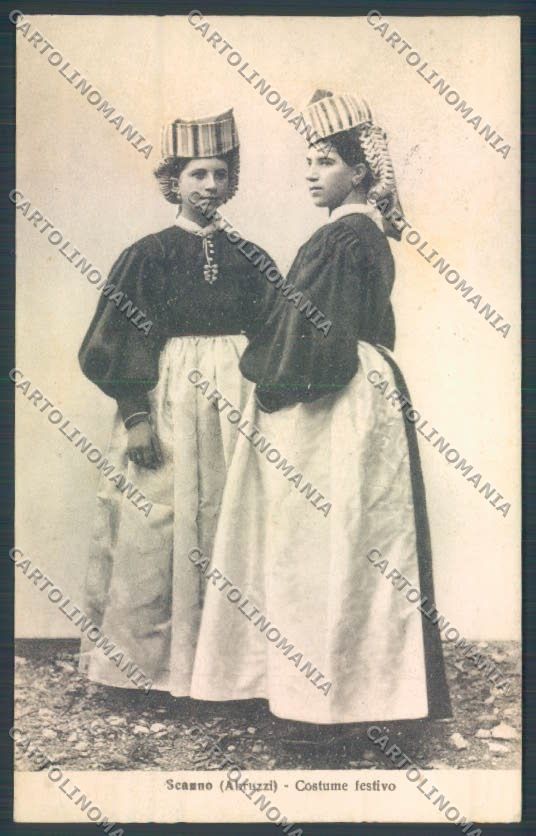 L'Aquila Scanno Costume Abruzzese cartolina ZQ1815 – fronte