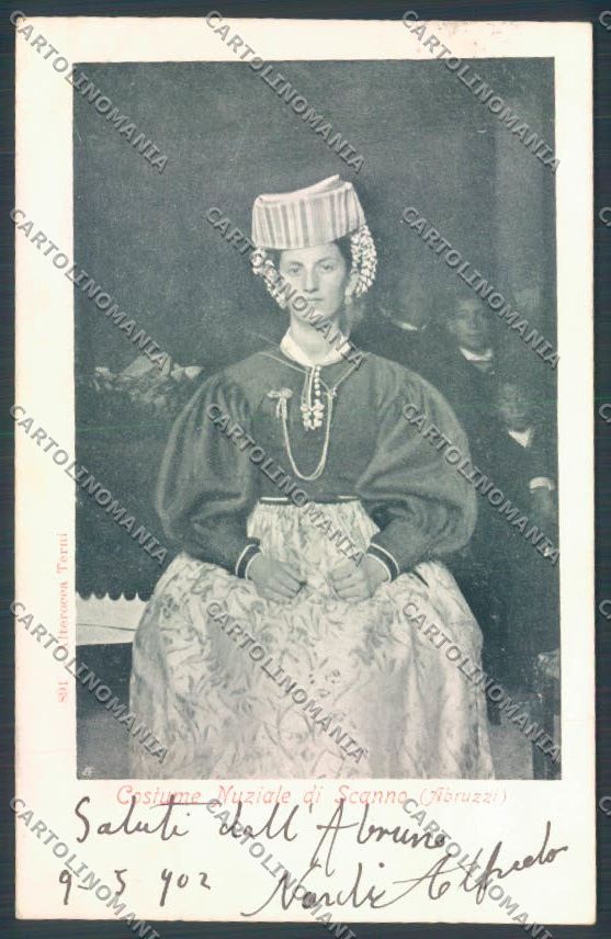 L'Aquila Scanno Costume Abruzzese Alterocca cartolina ZQ1816 – fronte