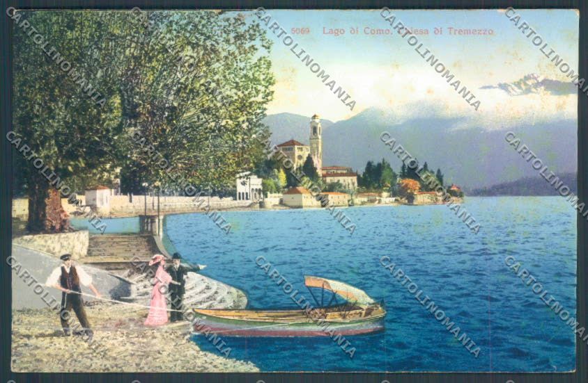 Como Tremezzo Barca cartolina ZQ1860 – fronte