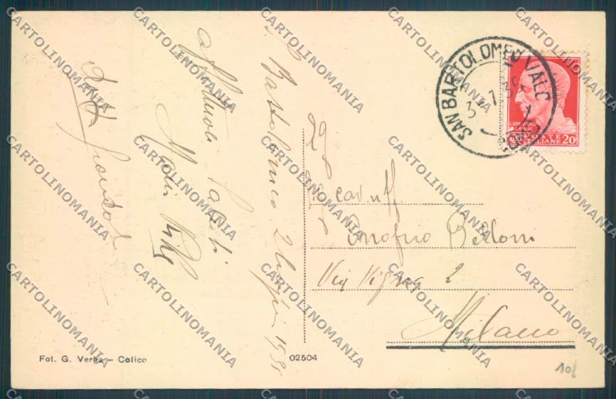 Como San Bartolomeo cartolina ZQ1878 – retro