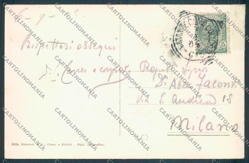 Como Torno ANGOLO RIPARATO cartolina ZQ1884 – retro