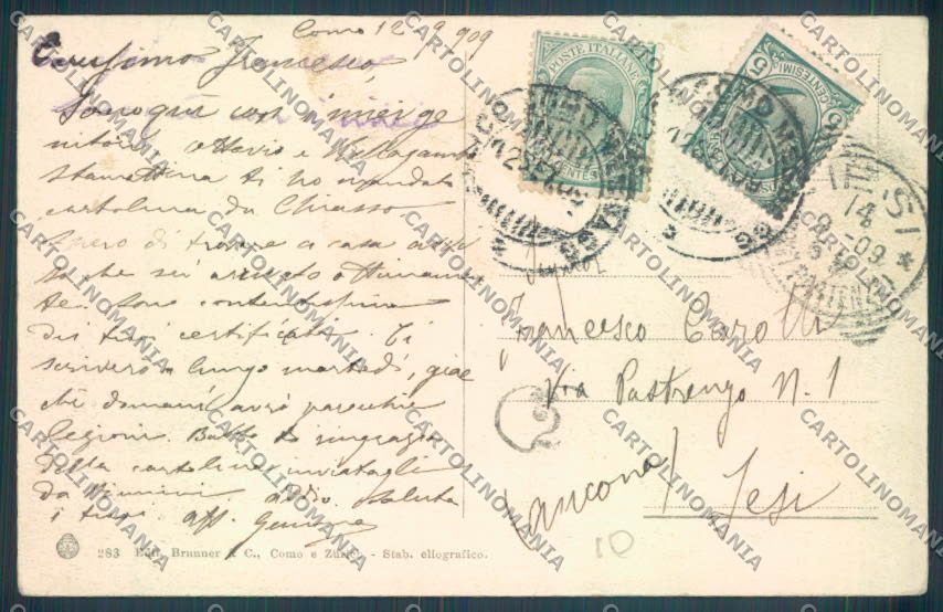 Como Città cartolina ZQ1885 – retro