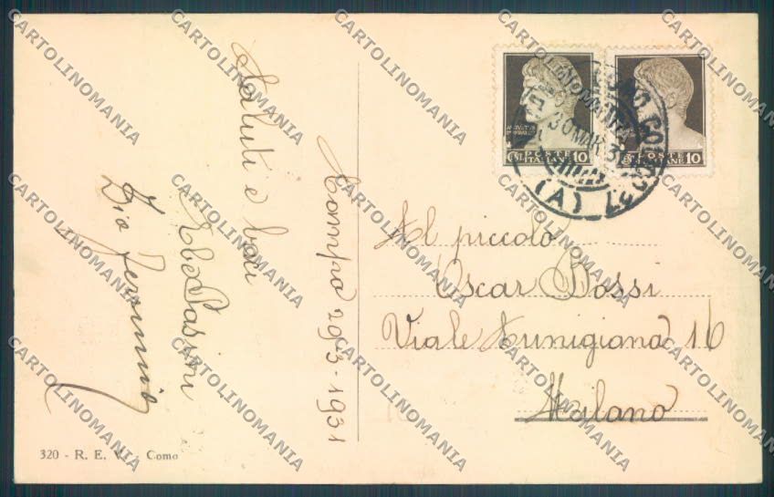Como Campo cartolina ZQ1887 – retro