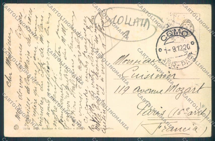 Como Cernobbio SCOLLATA cartolina ZQ1894 – retro
