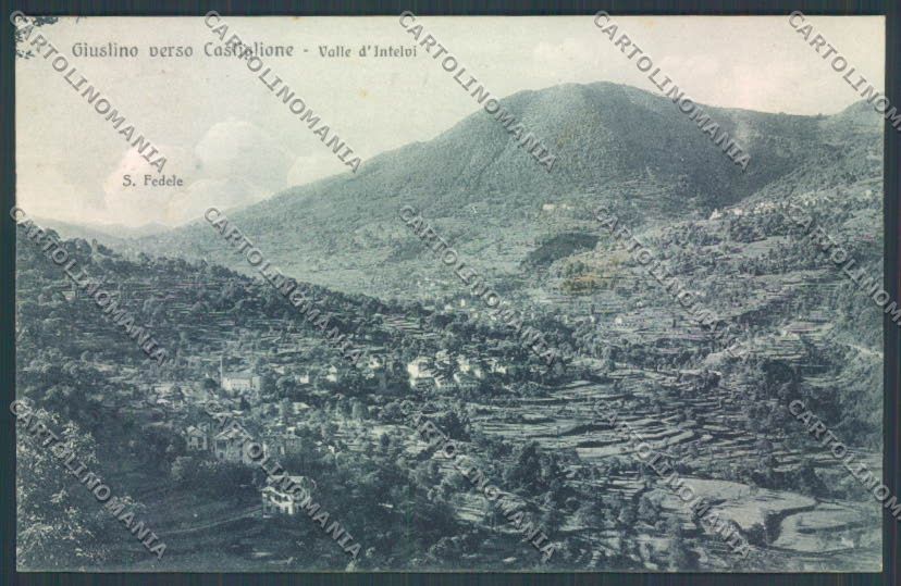 Como Cerano d'Intelvi Giuslino cartolina ZQ1895 – fronte