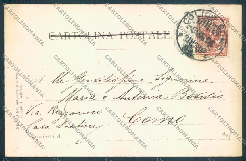 Como Ossuccio Isola Comacina cartolina ZQ1897 – retro