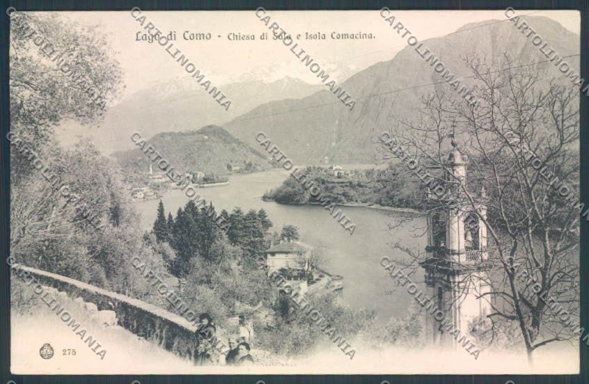 Como Ossuccio Isola Comacina cartolina ZQ1908 – fronte